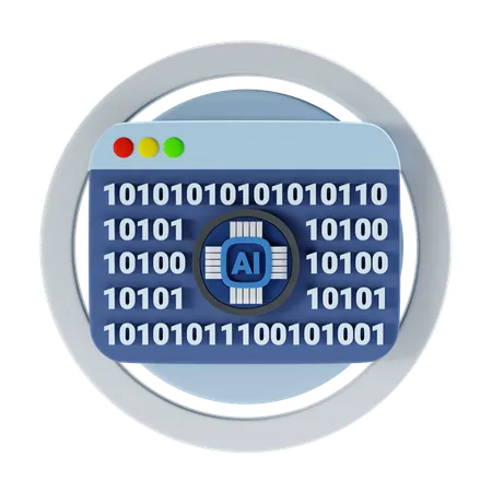 Binary Browser  3D Icon