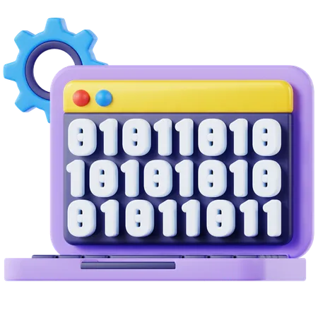 Binary Code 3 D Icon 3D Icon