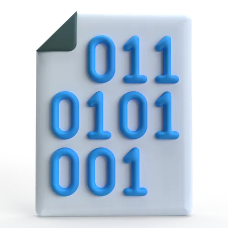 バイナリコード  3D Icon