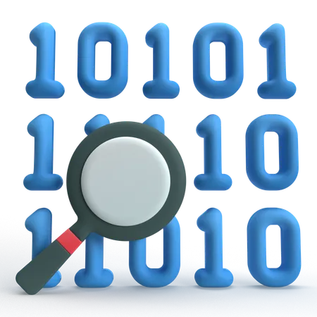 バイナリコード  3D Icon
