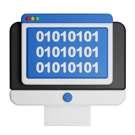 バイナリコード  3D Icon