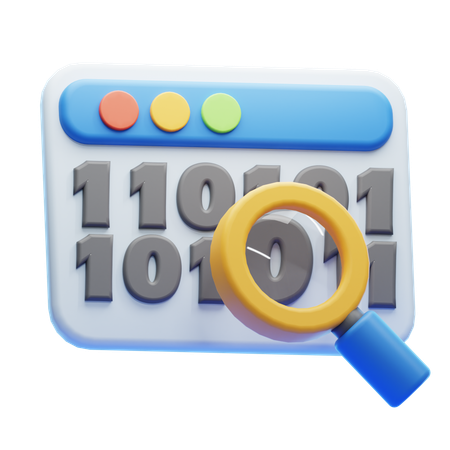Binary code  3D Icon
