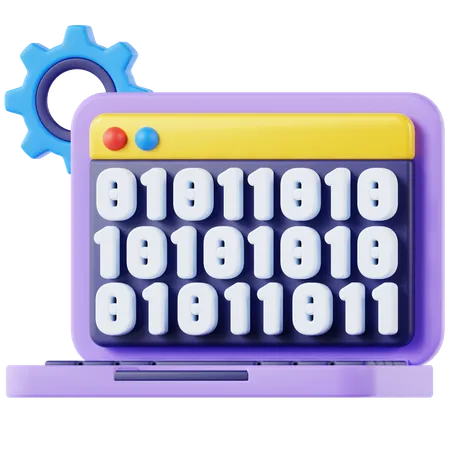 Binary Code  3D Icon