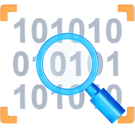 Binary Code  3D Icon