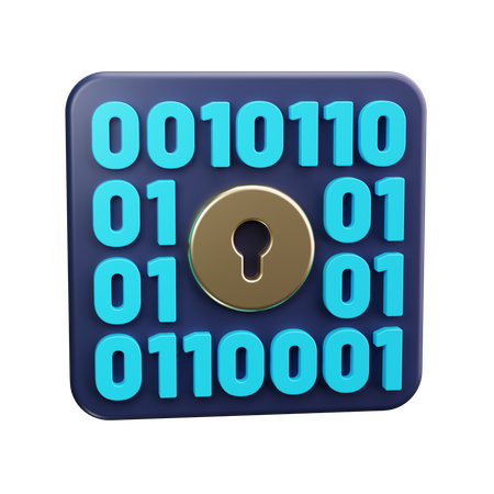 Binary code  3D Icon