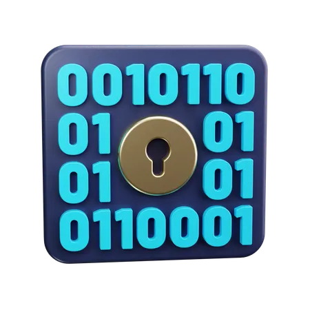 Binary code  3D Icon