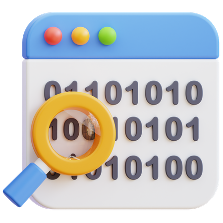 Binary Code  3D Icon