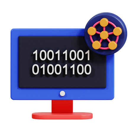 Binary Code  3D Icon