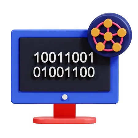 Binary Code  3D Icon