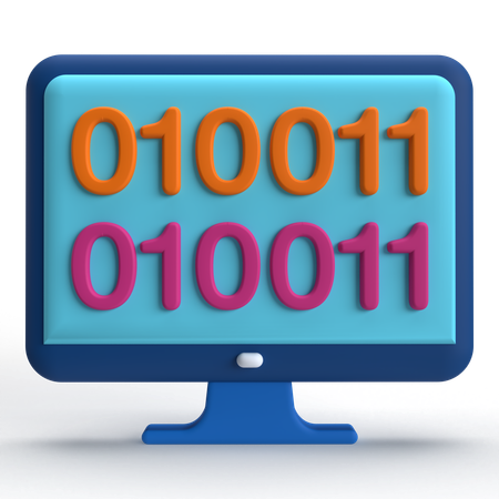 Binary Code  3D Icon