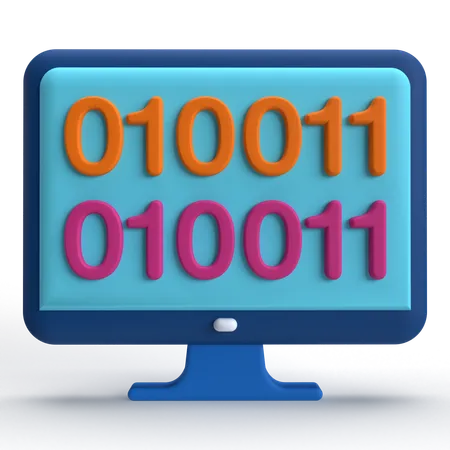 Binary Code  3D Icon