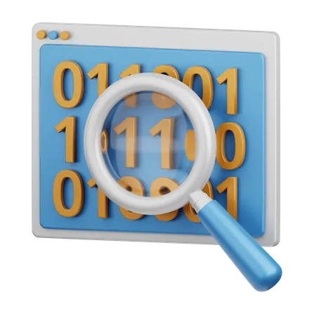 Binary Code  3D Icon