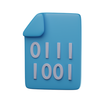 Binary Code  3D Icon