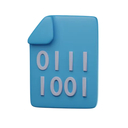 Binary Code  3D Icon