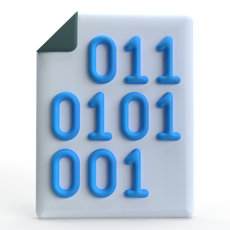 Binary Code  3D Icon