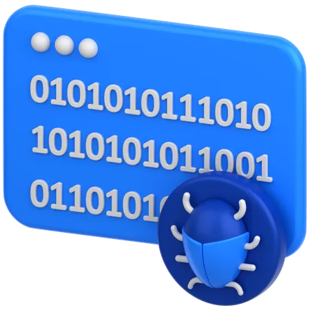 Binary Code  3D Icon