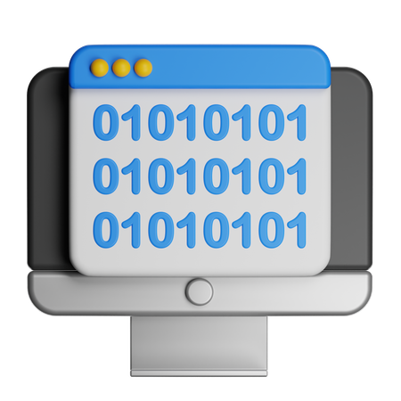 Binary Code  3D Icon