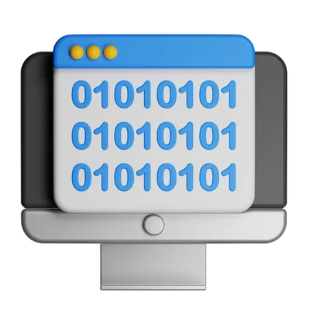 Binary Code  3D Icon