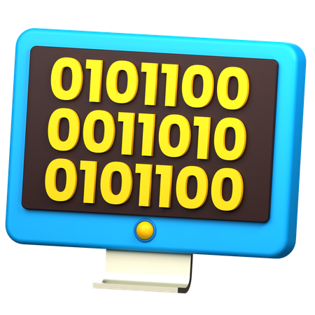 Binary Code  3D Icon