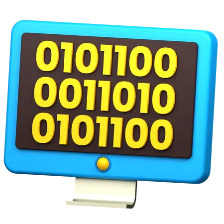 Binary Code  3D Icon