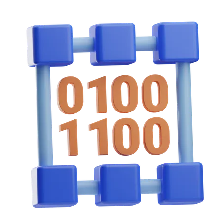 Binary Code  3D Icon