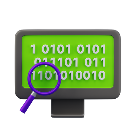 Binary Code  3D Icon