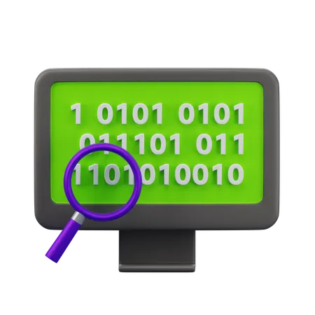 Binary Code  3D Icon