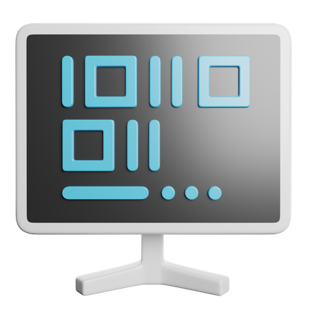Binary Code  3D Icon