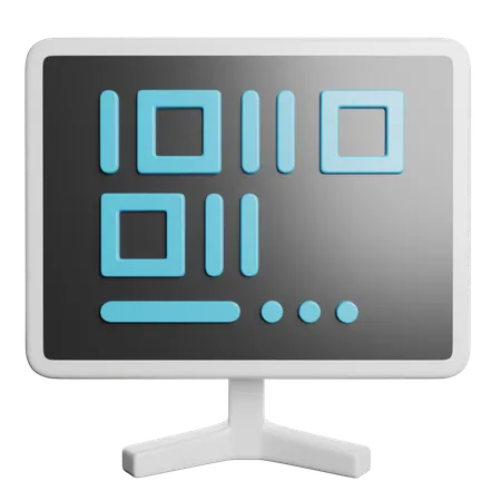 Binary Code  3D Icon
