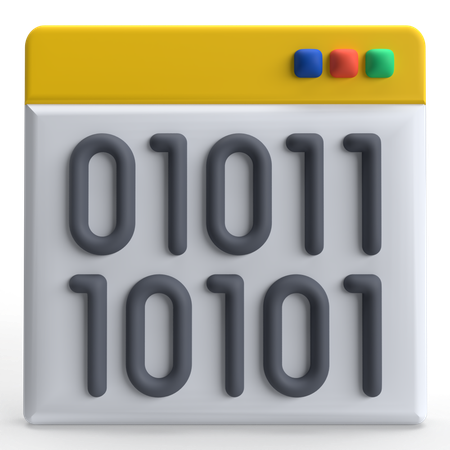 Binary Code  3D Icon