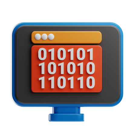 Binary Code  3D Icon