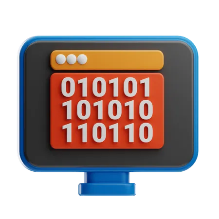 Binary Code  3D Icon