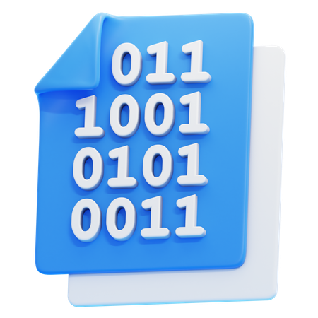 Binary Code  3D Icon