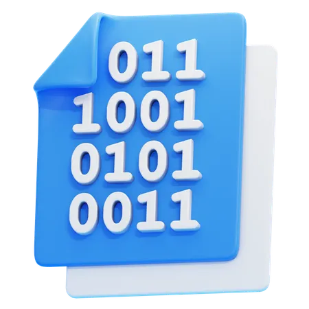 Binary Code  3D Icon