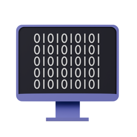 Binary Code  3D Icon
