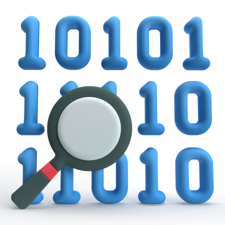 Binary Code  3D Icon