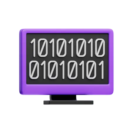 Binary Code  3D Icon