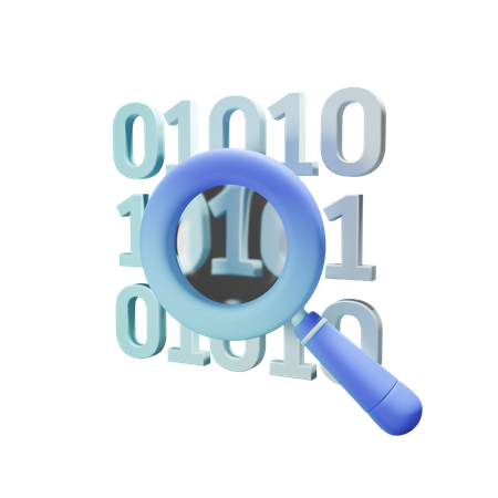 Binary Code  3D Icon