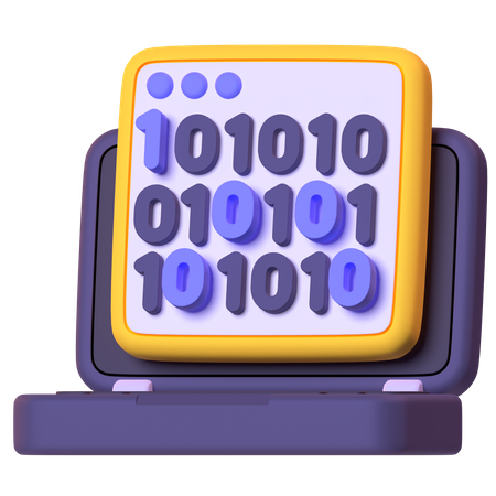 Binary Code  3D Icon