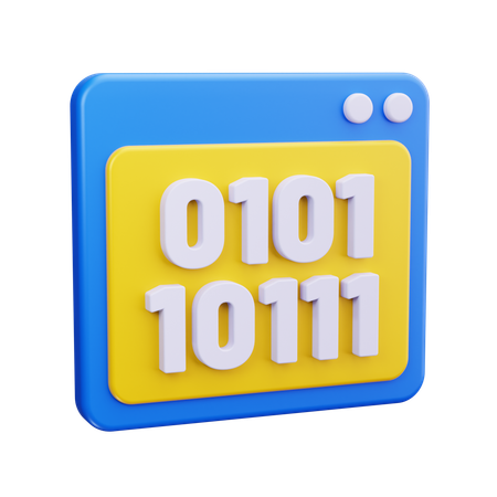 Binary Code  3D Icon