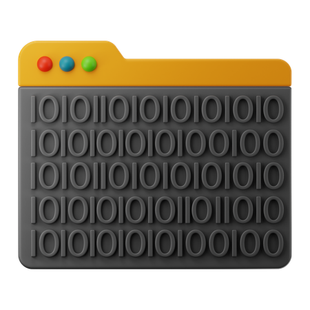 Binary Code  3D Icon