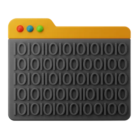 Binary Code  3D Icon