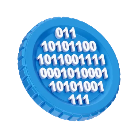 Binary code  3D Icon