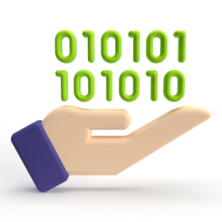 Binary Code  3D Icon