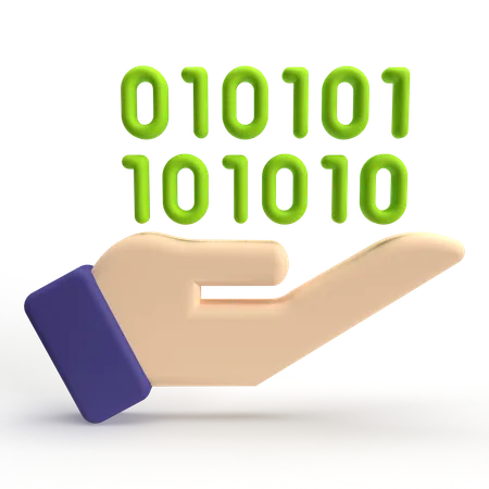 Binary Code  3D Icon