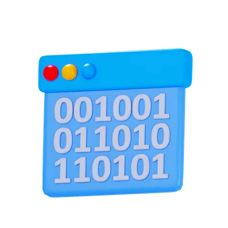 Binary Code  3D Icon