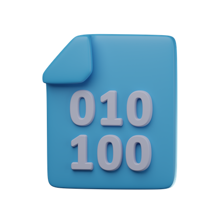 Binary Code  3D Icon