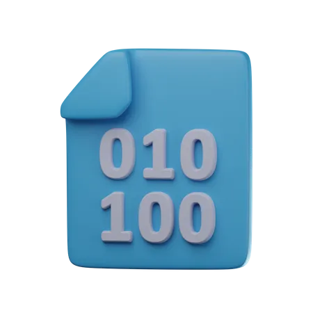 Binary Code  3D Icon