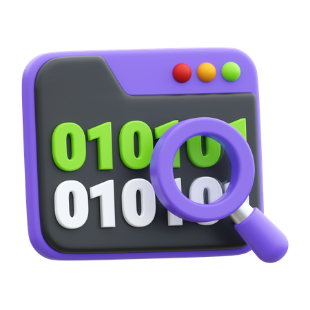 Binary Code  3D Icon