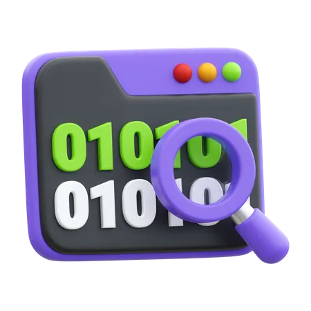 Binary Code  3D Icon